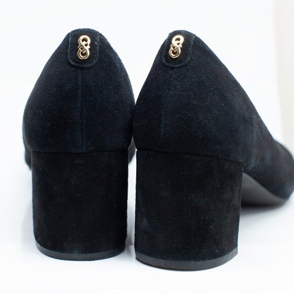 Cole Haan Black Suede Pumps Size 8 - Picture 3 of 7